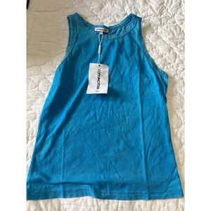 Cotton Citizen Standard Tank Womens S Blue NEW Garment Dyed Sleeveless Top